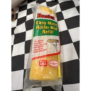 Basics Easy-Matic Roller Mop Refill #212 & Vintage #201 Made In USA New